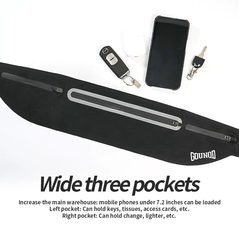 Running Bag with Reflective Strips Women Running Bag Belt Sports Fanny Pack Gym Jogger Sports Cycling Belt