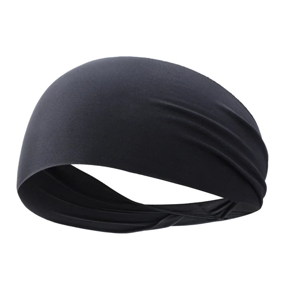 Sports Headband Running Fitness Sweatband Elastic Absorbent Sweat Cycling Jog Tennis Yoga Gym Head Band Hair Bandage Men Women
