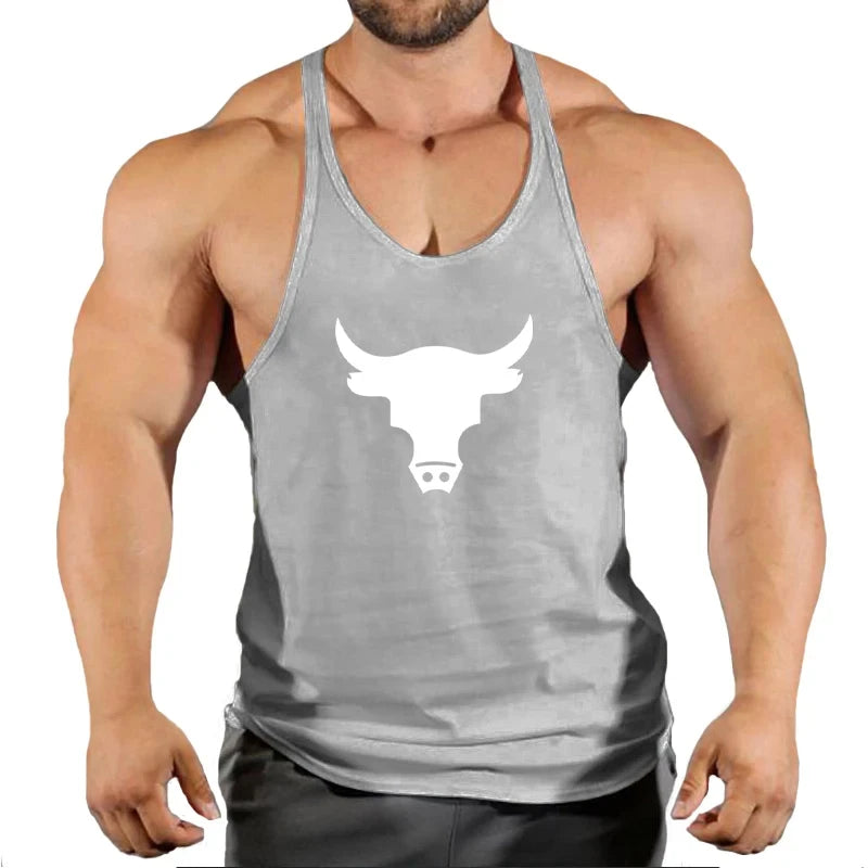 Gym Top Men Men's Clothes Fitness Muscular Man Shirt Stringer Clothing Singlet T-shirts Bodybuilding Sleeveless Sweatshirt Vests