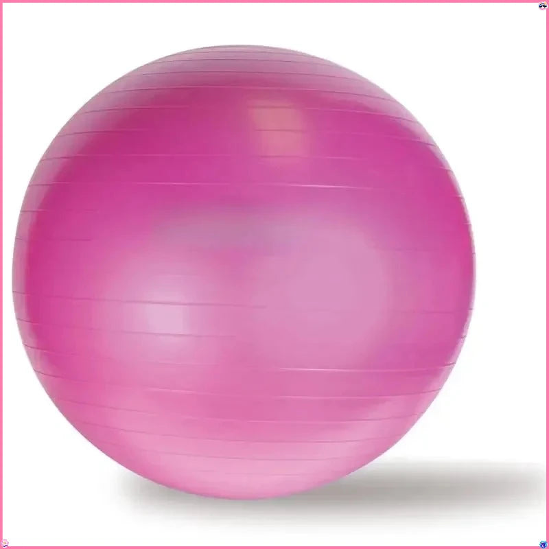Anti-Burst Exercise Yoga Ball for Home Gym, Pilates & Pregnancy, 55cm Pink - for Women & Beginners