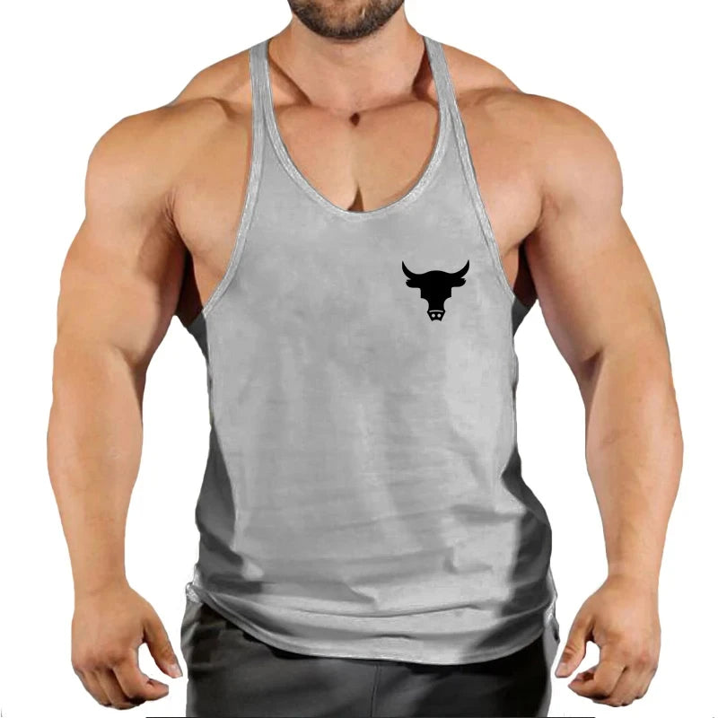 Gym Top Men Men's Clothes Fitness Muscular Man Shirt Stringer Clothing Singlet T-shirts Bodybuilding Sleeveless Sweatshirt Vests