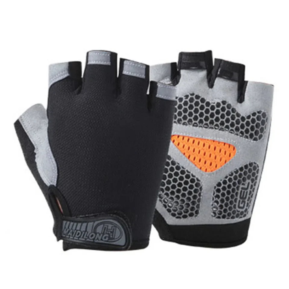 GTUBIKE Half Finger Gloves Anti-slip Shock Absorben Outdoor Sports Climbing Cycling Fitness Tool Upgraded Gloves For Men Women