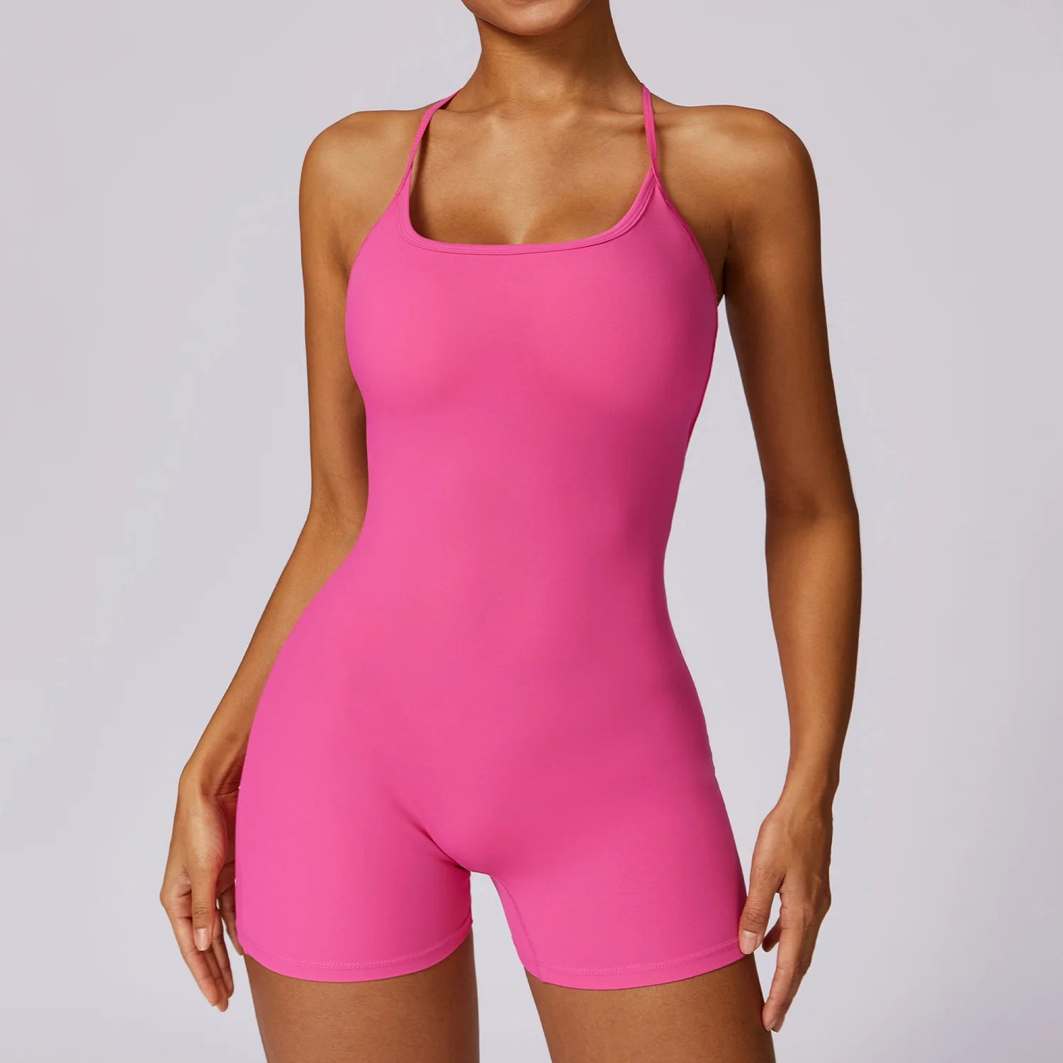 Sexy Short Sports Jumpsuit Women Gym One Piece Suit Female Soft Yoga Clothing Fitness Rompers Workout Bodysuits Women Sportswear