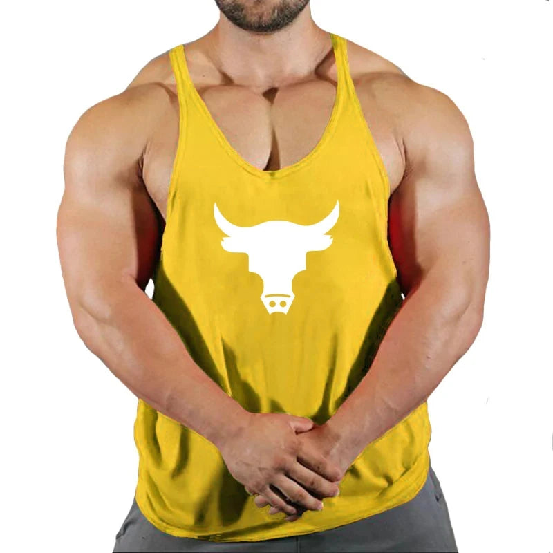 Gym Top Men Men's Clothes Fitness Muscular Man Shirt Stringer Clothing Singlet T-shirts Bodybuilding Sleeveless Sweatshirt Vests