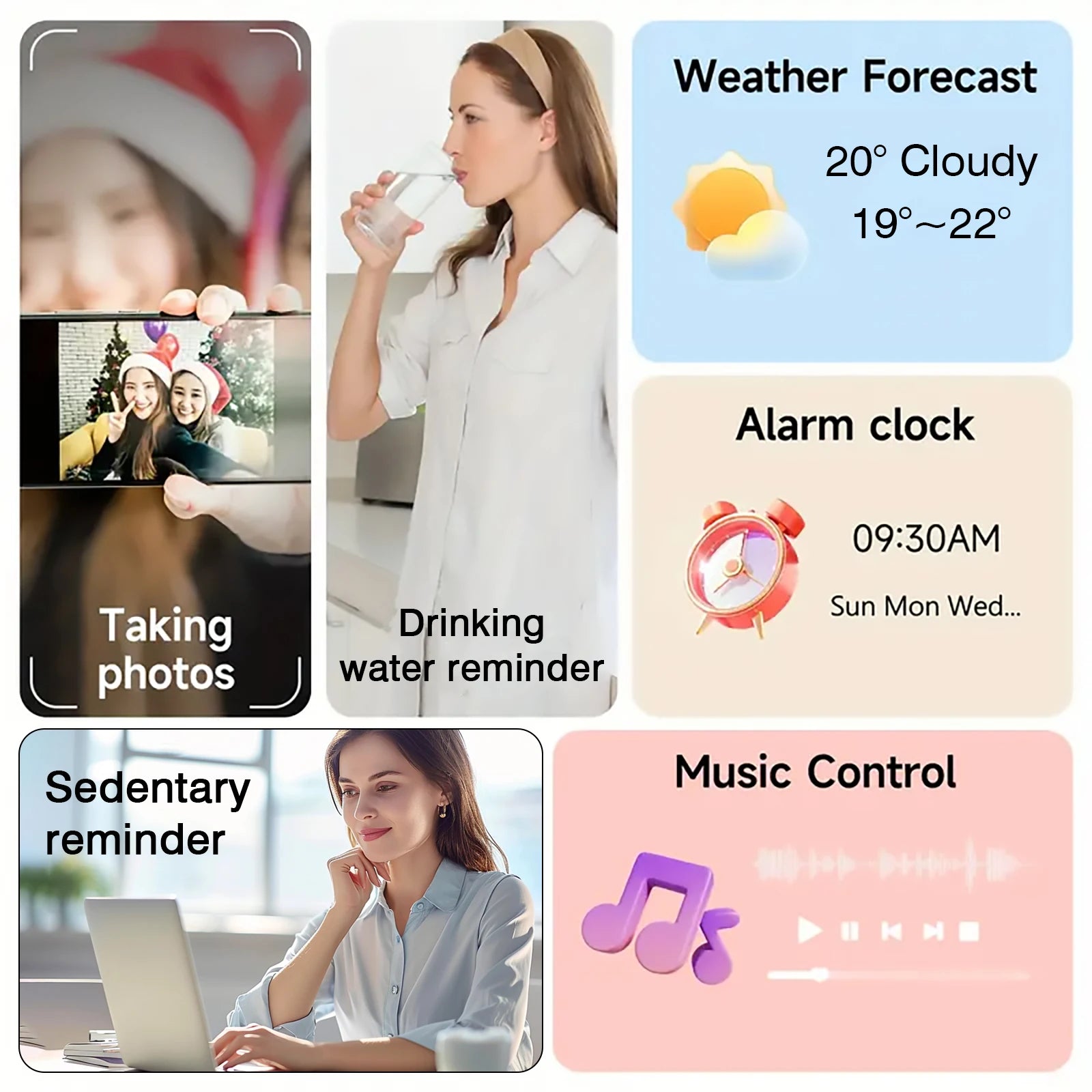 Sports Smart Watch Wireless Call Information Reminder Multifunctional Sports Watch For Men And Women