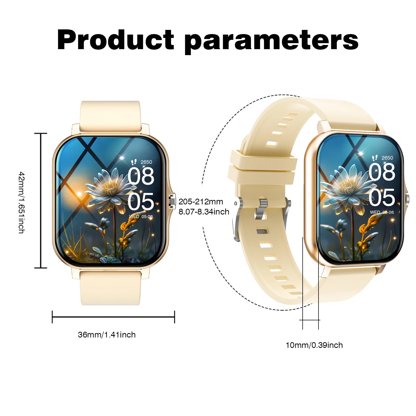 Sports Smart Watch Wireless Call Information Reminder Multifunctional Sports Watch For Men And Women