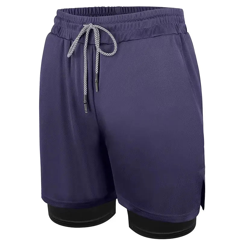 Mens 2 in 1 Running Shorts 5