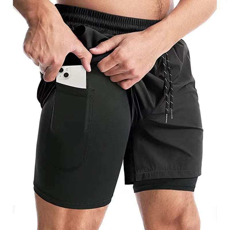 Mens 2 in 1 Running Shorts 5