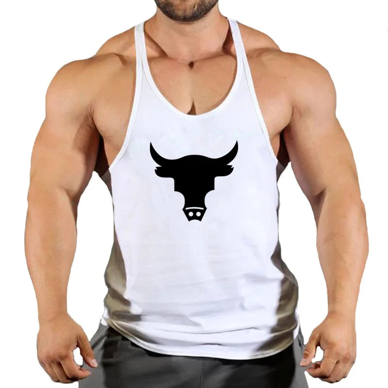Gym Top Men Men's Clothes Fitness Muscular Man Shirt Stringer Clothing Singlet T-shirts Bodybuilding Sleeveless Sweatshirt Vests
