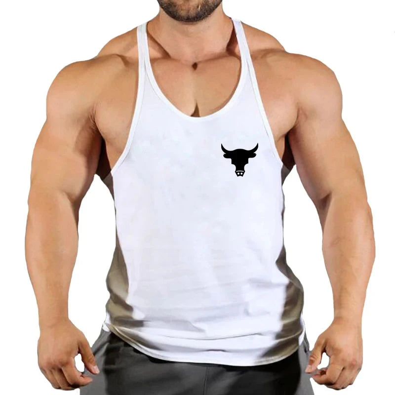 Gym Top Men Men's Clothes Fitness Muscular Man Shirt Stringer Clothing Singlet T-shirts Bodybuilding Sleeveless Sweatshirt Vests