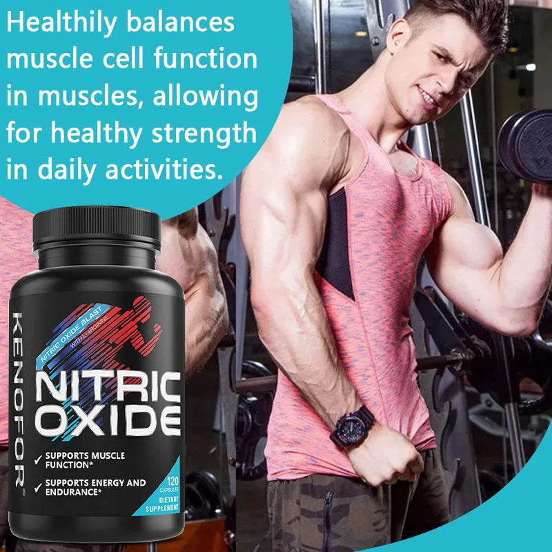 Pre-Workout Booster - Provides Strength, Supports Muscle Growth and Recovery, Improves Workout Performance, 120 Capsules