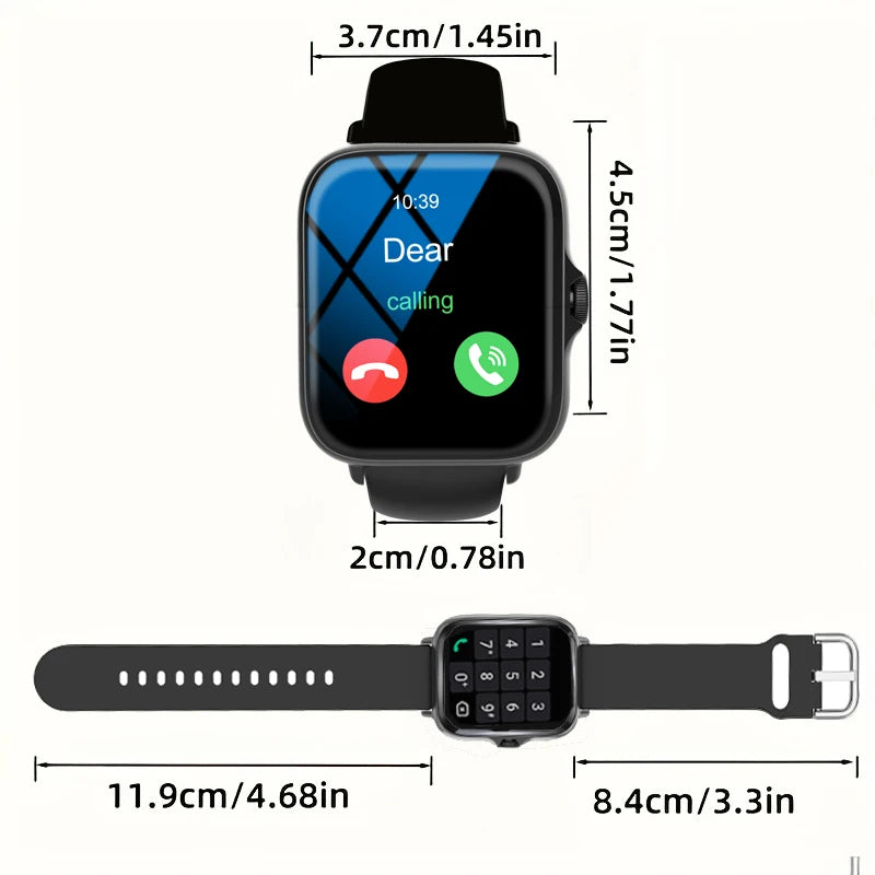 Smart watch, multi-sport mode, message reminder viewing, can answer and make calls, suitable for men and women, custom wallpaper
