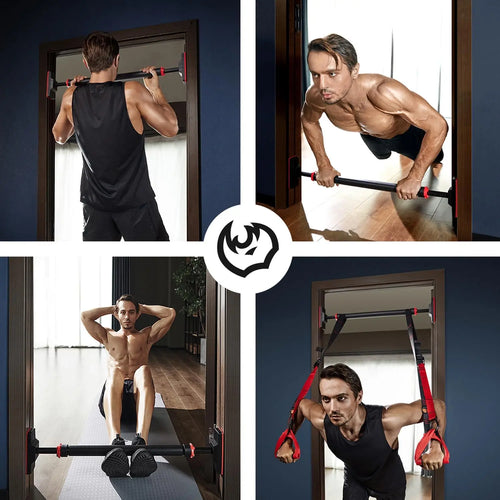 Adjustable Doorway Pull Up Bar No Screws Installation Home Strength