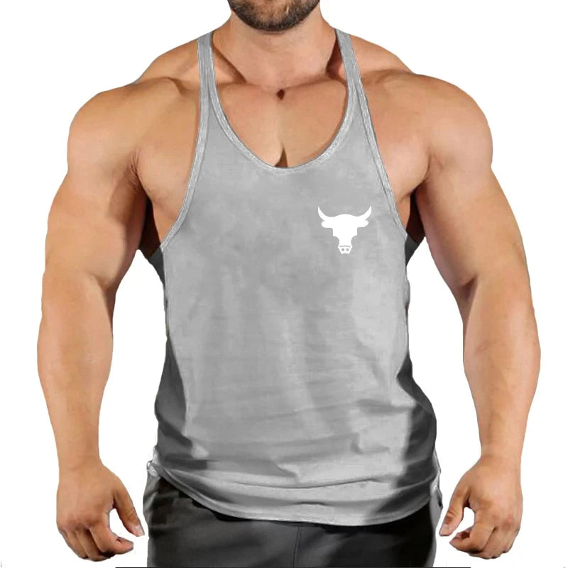 Gym Top Men Men's Clothes Fitness Muscular Man Shirt Stringer Clothing Singlet T-shirts Bodybuilding Sleeveless Sweatshirt Vests