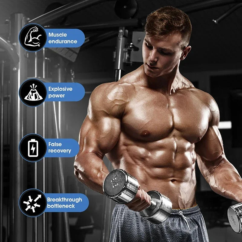 Creatine Monohydrate - Supports Muscle, Energy and Cognitive Function, Increases Lean Muscle Mass - 120 Capsules