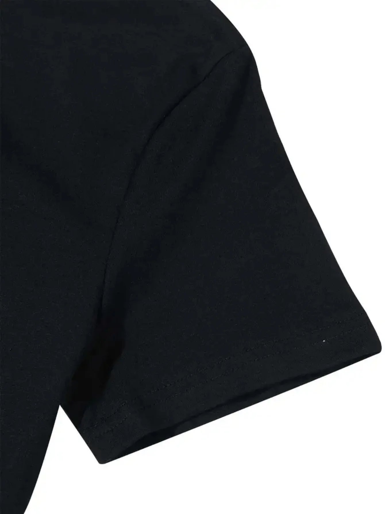 Men's Black Casual T-Shirt - Lightweight Breathable Tee for Gym Everyday & Formal Wear - Machine Washable Round Neck Shirt