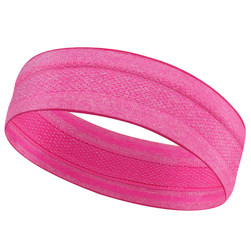 Sports Headband Exercise Sweatband Moisture Wicking Workout Sweat Bands Anti Slip Breathable for Yoga Tennis Basketball
