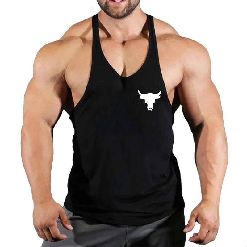 Gym Top Men Men's Clothes Fitness Muscular Man Shirt Stringer Clothing Singlet T-shirts Bodybuilding Sleeveless Sweatshirt Vests