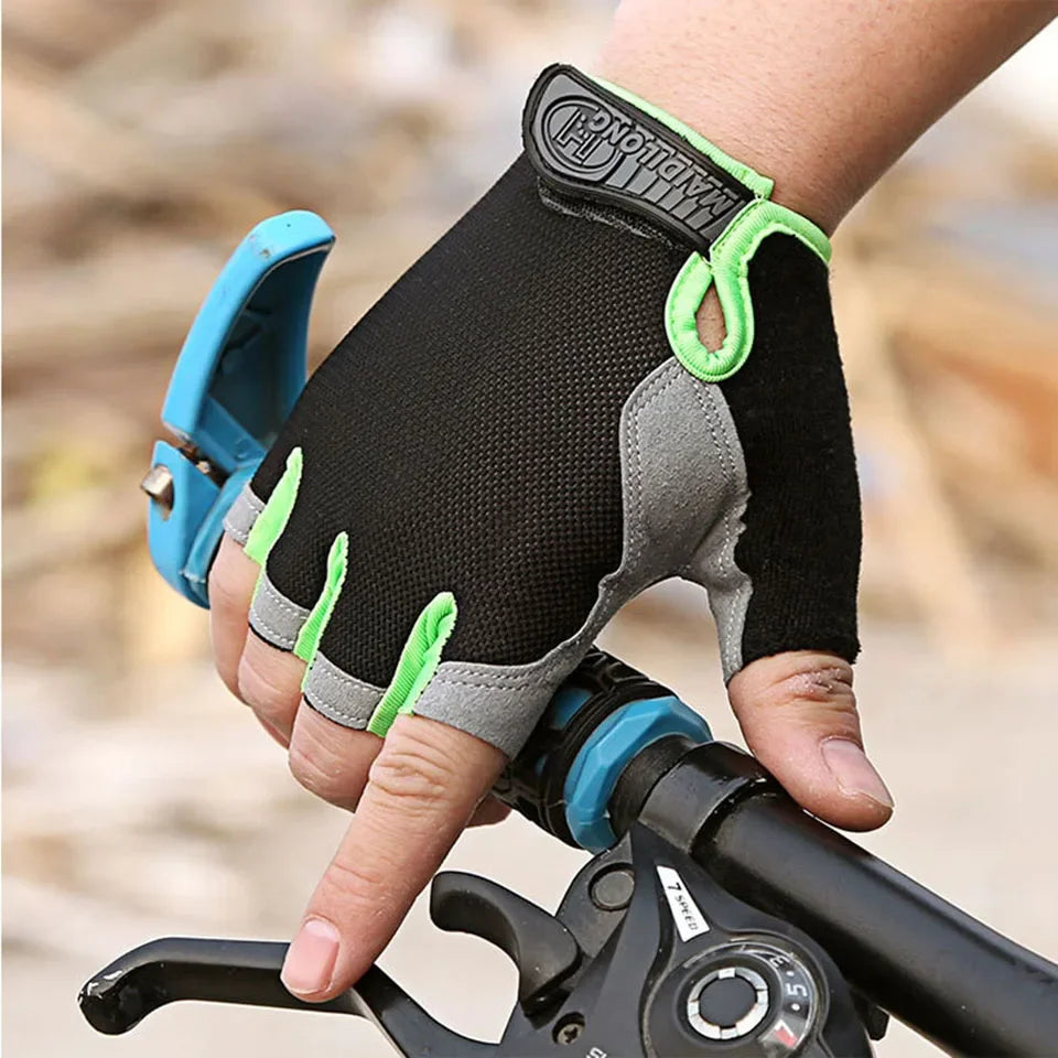 GTUBIKE Half Finger Gloves Anti-slip Shock Absorben Outdoor Sports Climbing Cycling Fitness Tool Upgraded Gloves For Men Women