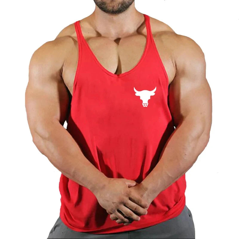 Gym Top Men Men's Clothes Fitness Muscular Man Shirt Stringer Clothing Singlet T-shirts Bodybuilding Sleeveless Sweatshirt Vests