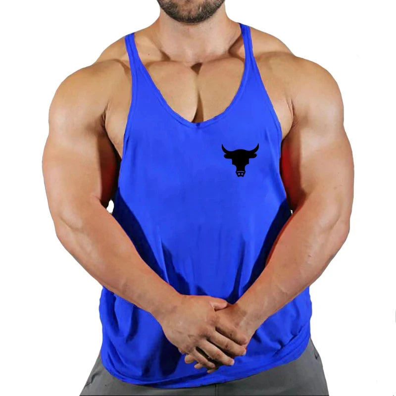 Gym Top Men Men's Clothes Fitness Muscular Man Shirt Stringer Clothing Singlet T-shirts Bodybuilding Sleeveless Sweatshirt Vests
