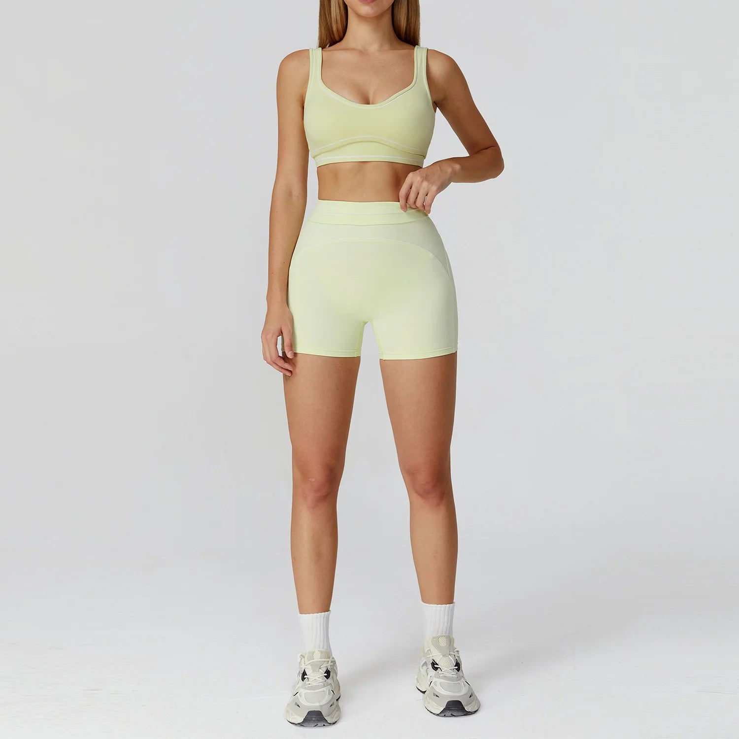 Yoga Suit Women Tracksuit Sports Bra High Waist Legging Shorts Outfit Gym Set Fitness Running Workout Clothes Push Up Sportswear