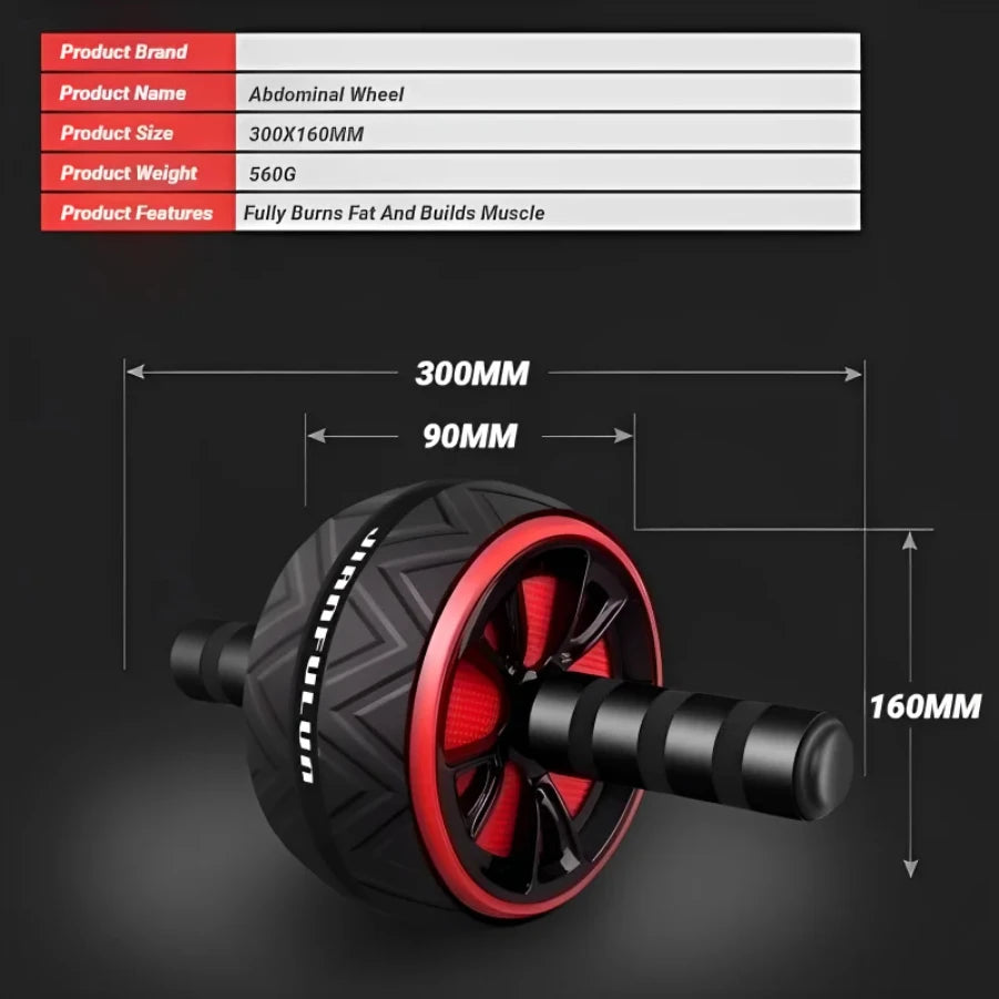 Ab Roller Wheel For Abs Core Workout Non-Slip Home Gym Fitness Equipment Men Women Abdominal Training Exercise
