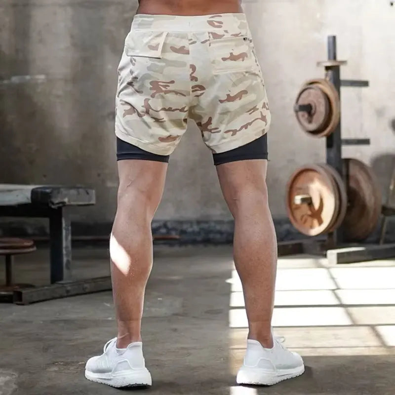 Mens 2 in 1 Running Shorts 5