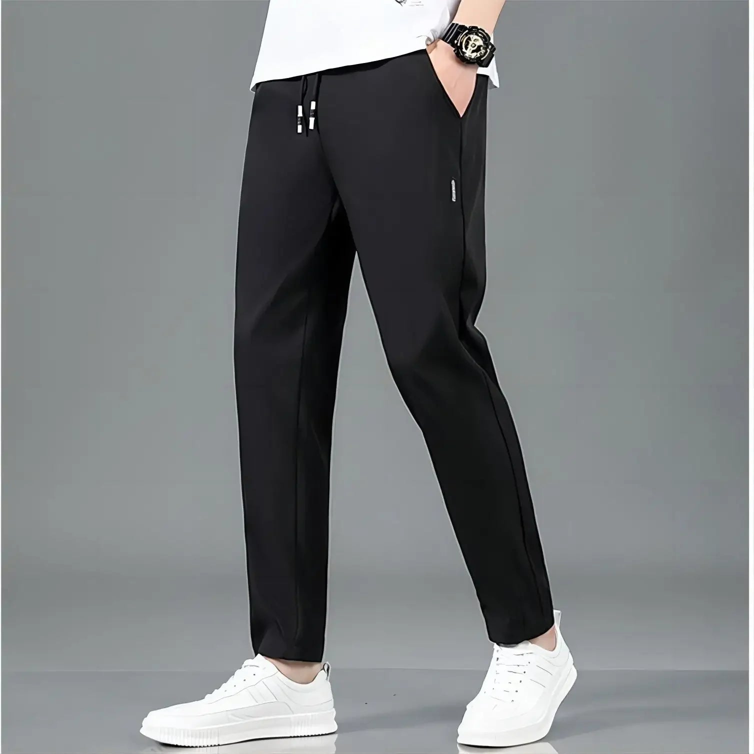 Men Sport Pants Running Pants With Zipper Pockets Soccer Training Jogging Sports Trousers Fitness Football Leggings Sweatpants