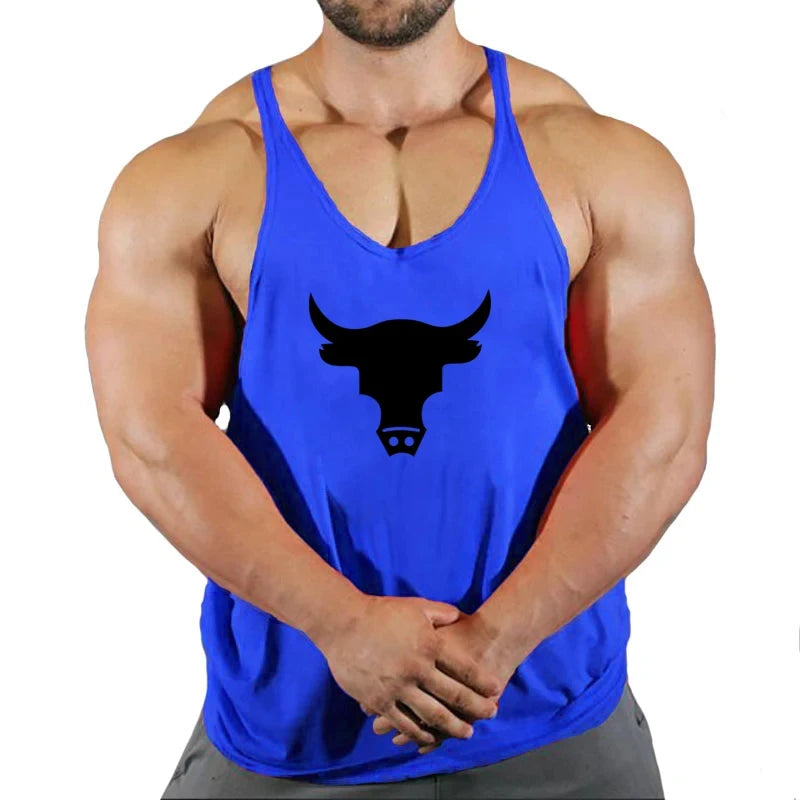 Gym Top Men Men's Clothes Fitness Muscular Man Shirt Stringer Clothing Singlet T-shirts Bodybuilding Sleeveless Sweatshirt Vests