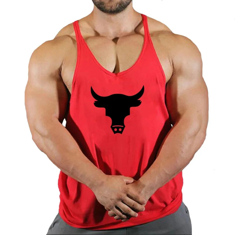 Gym Top Men Men's Clothes Fitness Muscular Man Shirt Stringer Clothing Singlet T-shirts Bodybuilding Sleeveless Sweatshirt Vests