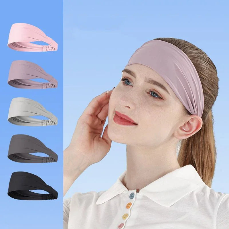 Sports Headbands for Men Women 1PC Non-Slip Moisture Wicking Workout Sweatband Fitness Running Cycling Football Yoga Hairband