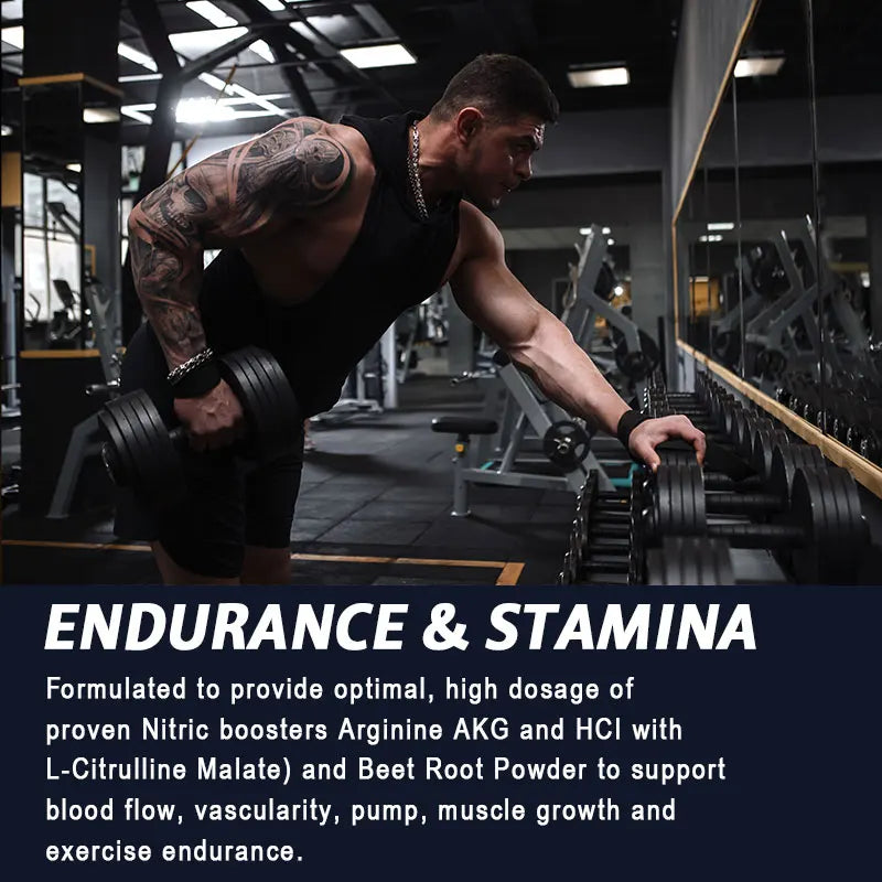 Men's Energy Supplement - Supports energy and endurance during exercise, improves athletic performance, promotes muscle growth
