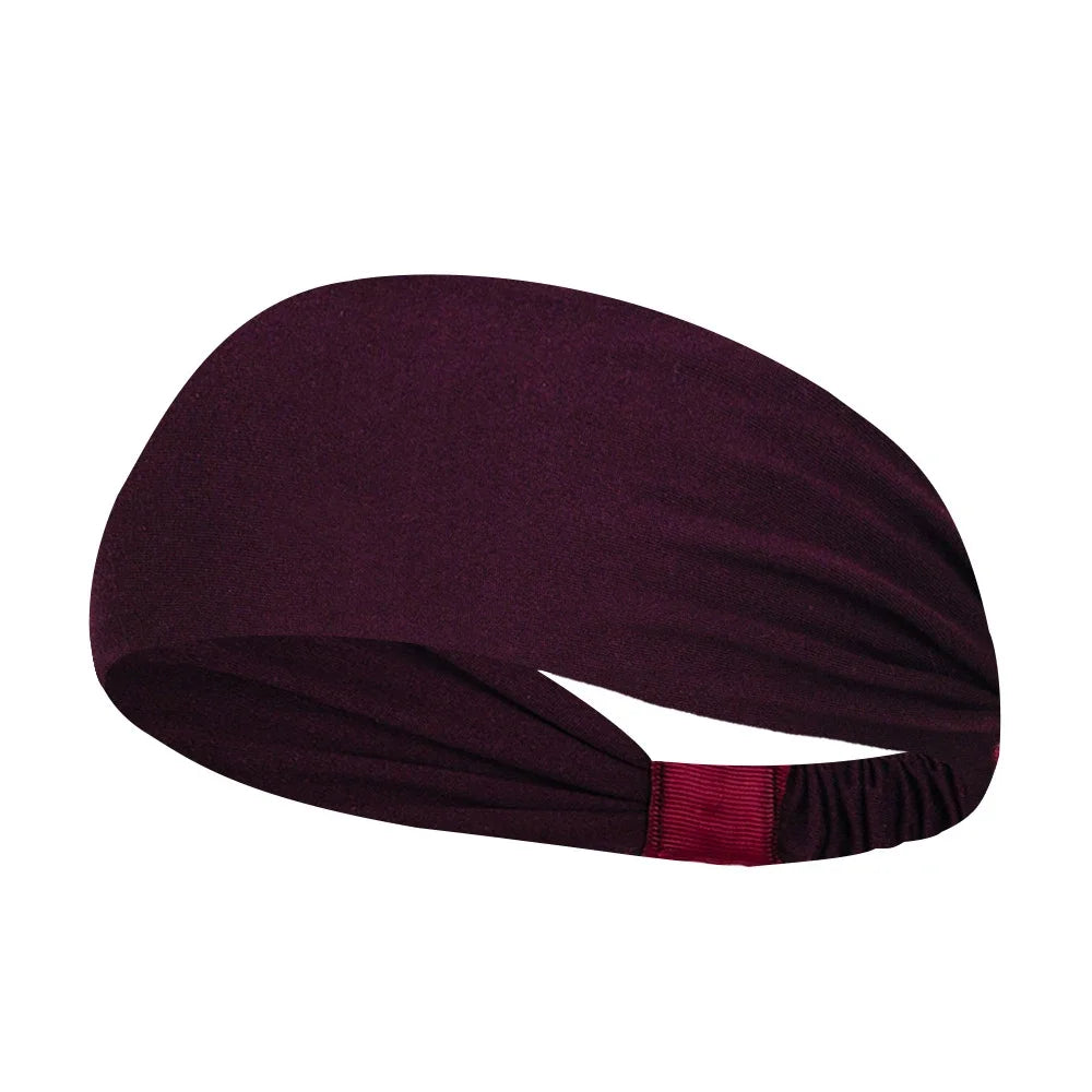 Sports Headbands for Men Women 1PC Non-Slip Moisture Wicking Workout Sweatband Fitness Running Cycling Football Yoga Hairband