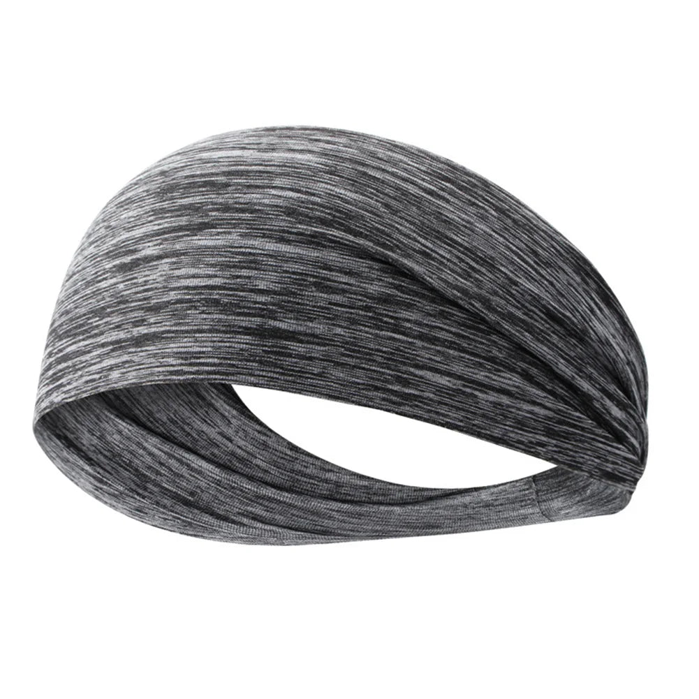 Sports Headband Running Cycling Yoga Gym Tennis Fitness Sweatband Elastic Absorbent Sweat Hair Accessories Sport Sweat Headband