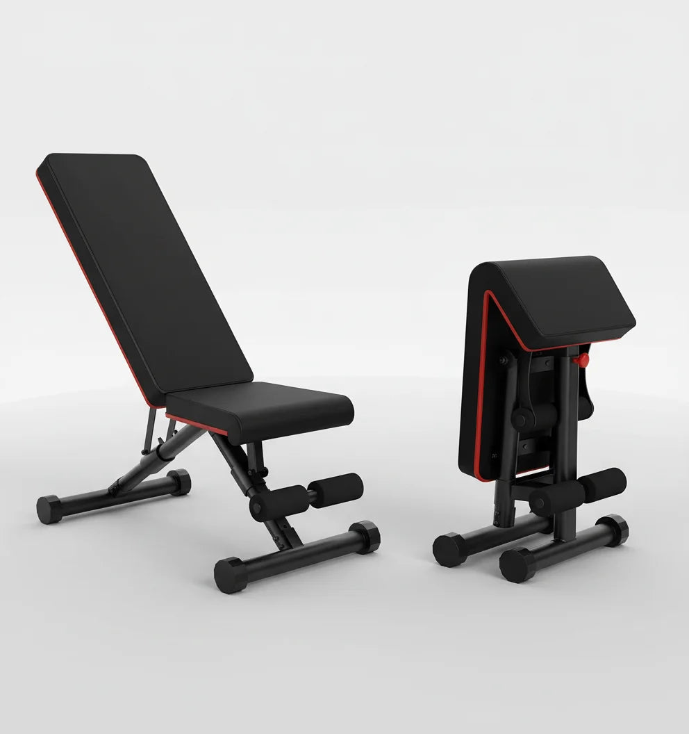 Adjustable Foldable Weight Bench, Durable Home Gym Fitness Equipment for Full Body Workouts, Compact and Versatile Design