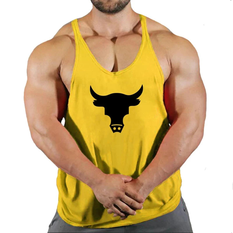 Gym Top Men Men's Clothes Fitness Muscular Man Shirt Stringer Clothing Singlet T-shirts Bodybuilding Sleeveless Sweatshirt Vests